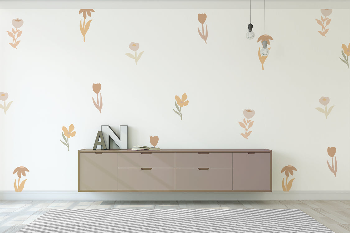 Nude Flowers Wall Decal