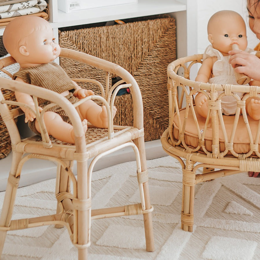 Rattan Doll High Chair