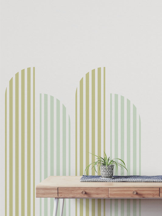 Half Arch Lines Wall Decal Set