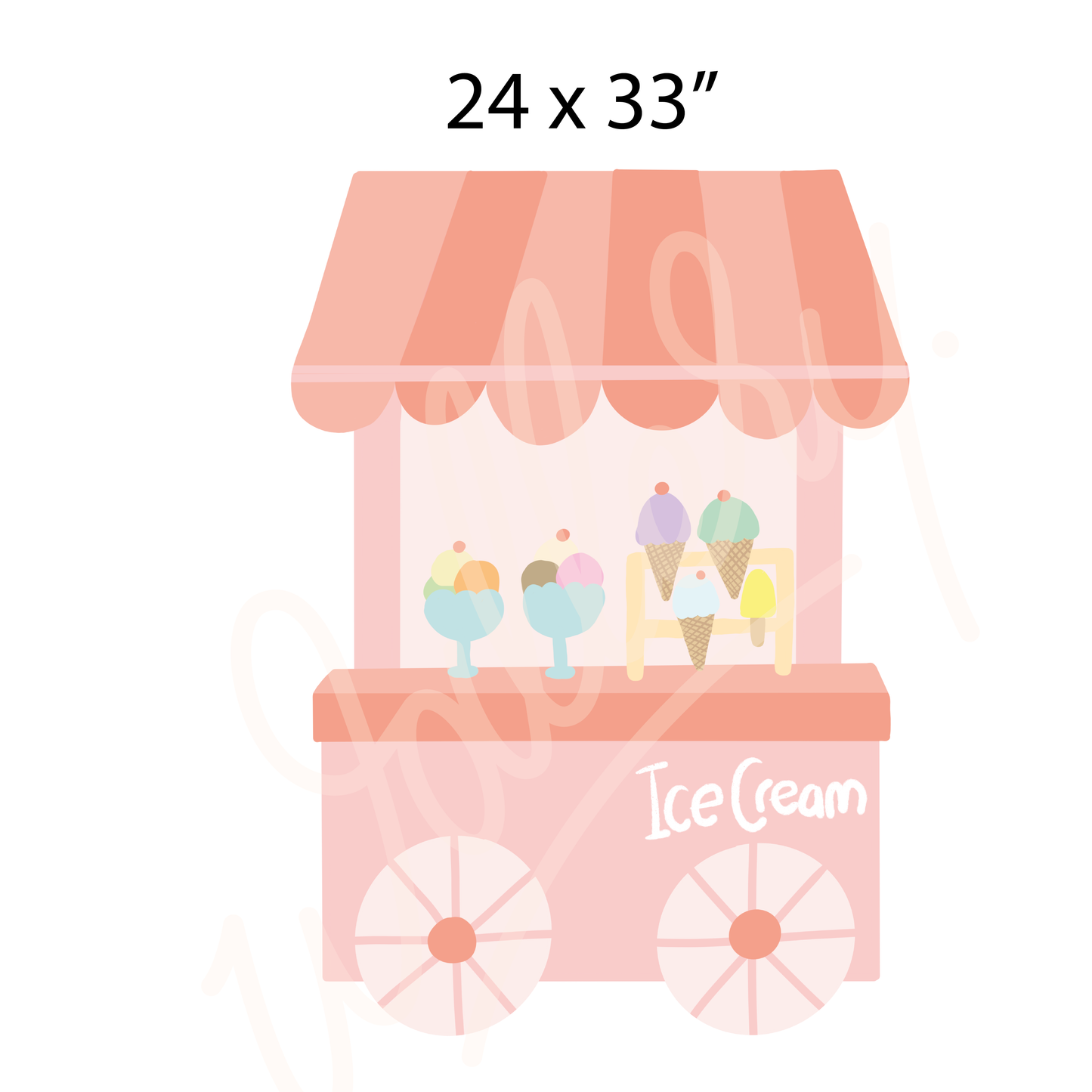 Ice Cream Shop Wall Decal