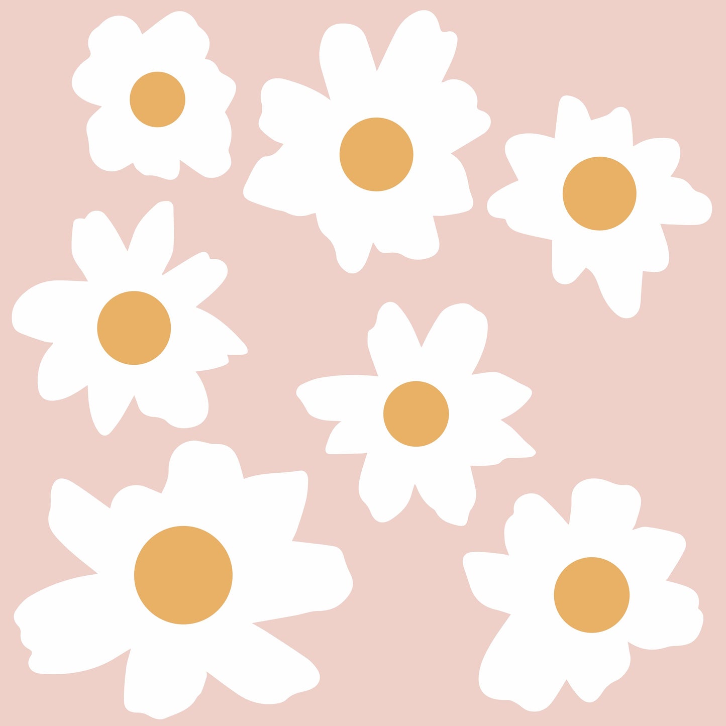 Messy Daisy Wall Decals