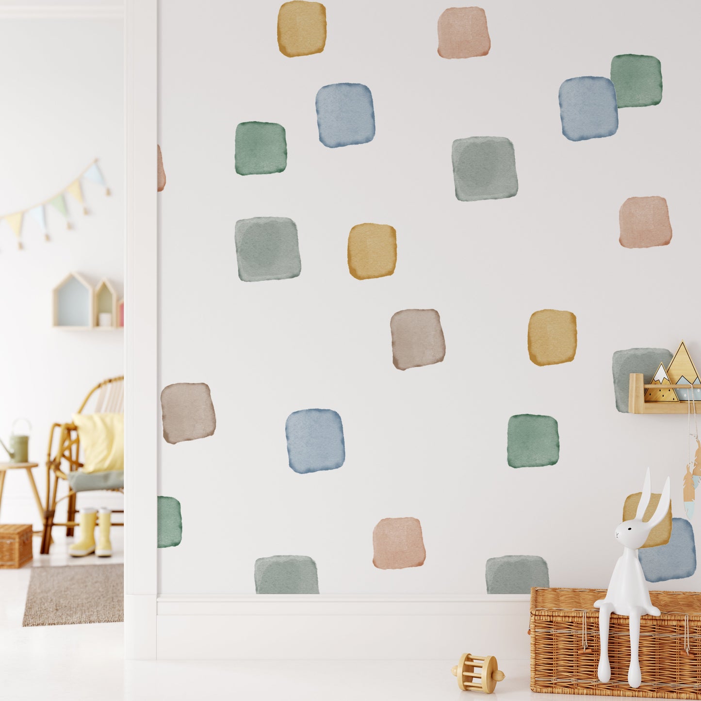 Pastel Squares Wall Decals