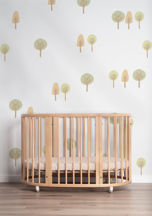 Pastel Trees Wall Decals