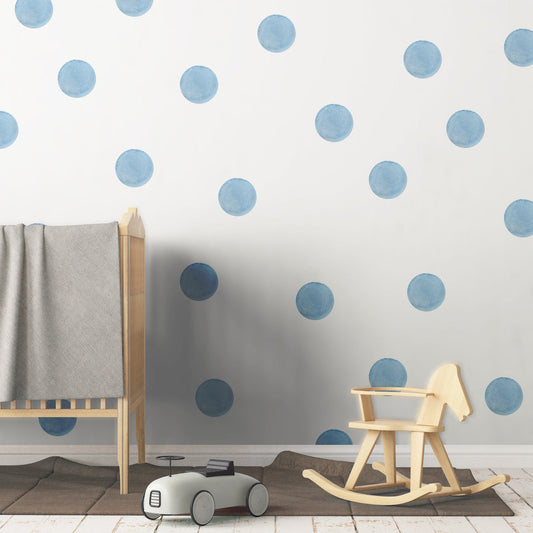 Watercolor Polka Dot Wall Decals