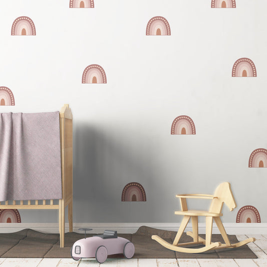 Pink Rainbow Wall Decals