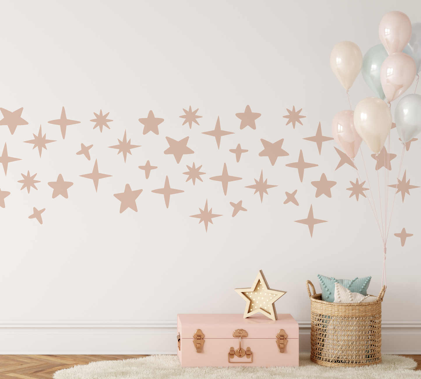 Shiny Stars Wall Decal