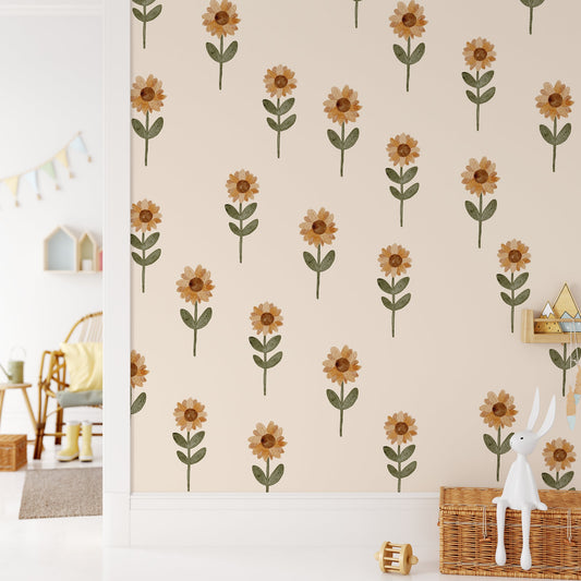 Sunflower Fields Wall Decals