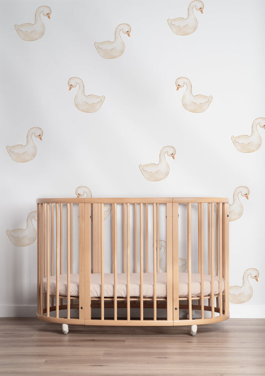 Swimming Geese Wall Decals