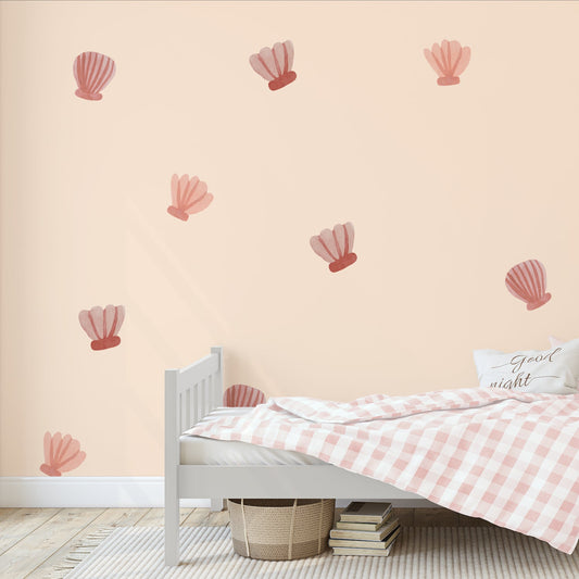 Watercolor Shell Wall Decals